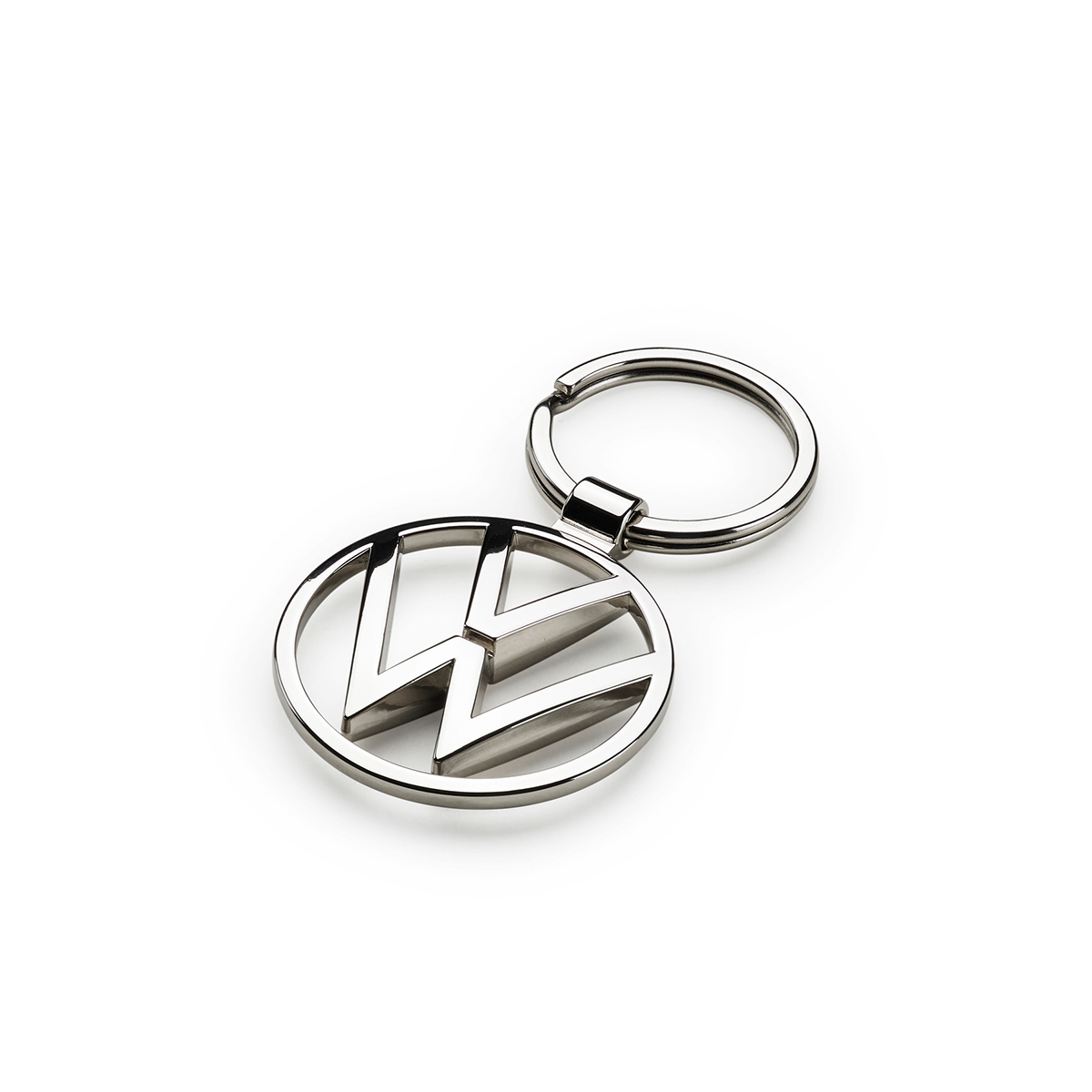 000087908 Genuine Volkswagen Silver Roundel Key Ring 