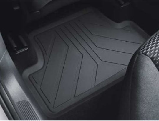Genuine Volkswagen T-Roc Rear Rubber Floor Mats Titanium Black 2GD06151282V New