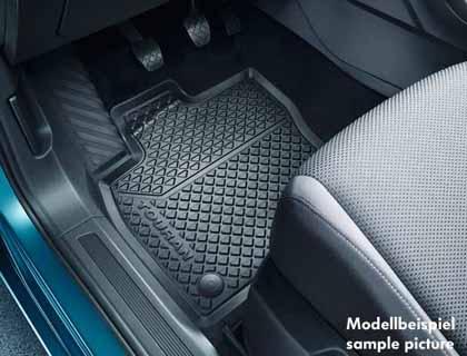 Volkswagen Touran Tailored Fitted Black Car Mats and Bootmat 2005-2007