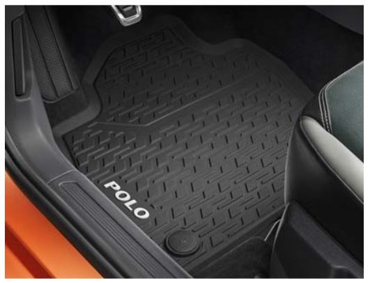 Polo Aw Front Rubber Floor Mats Volkswagen Parts Uk